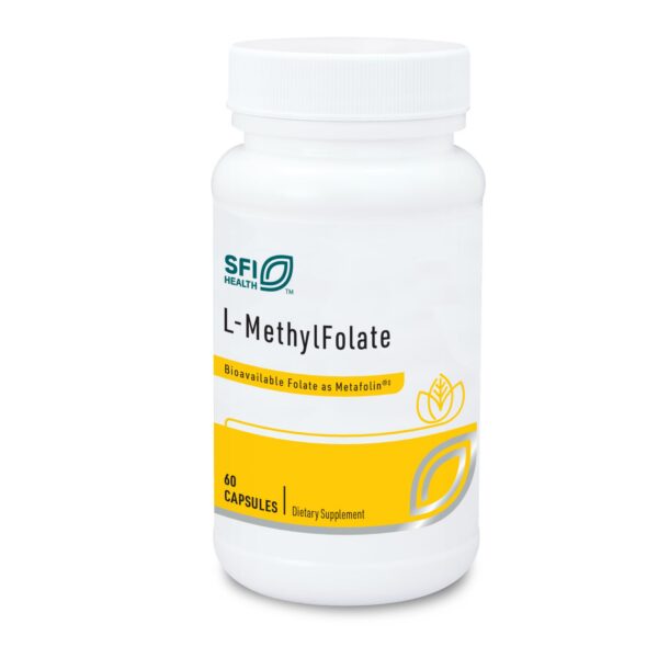 L-Metilfolato Klaire Labs botella 60 cápsulas folato biodisponible