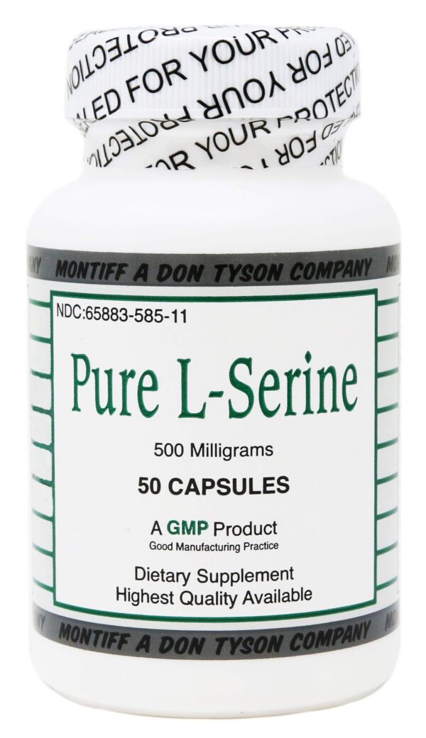 L-Serine cápsulas close-up