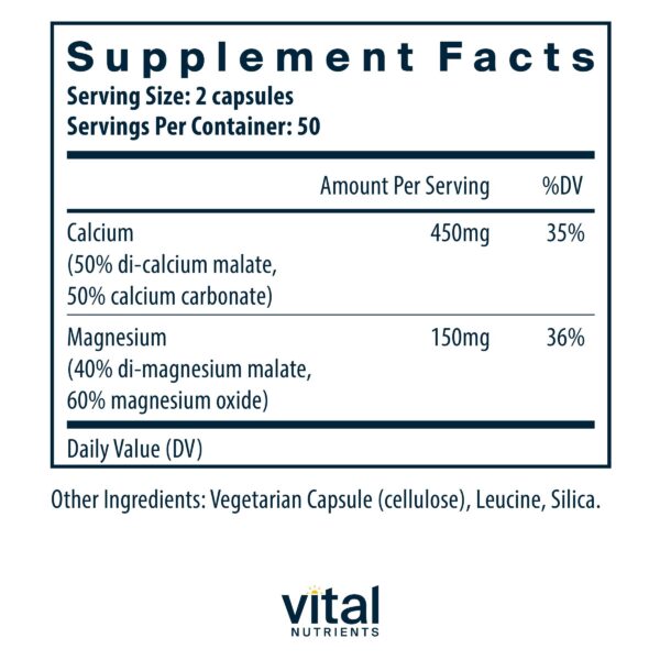 Label with ingredients information