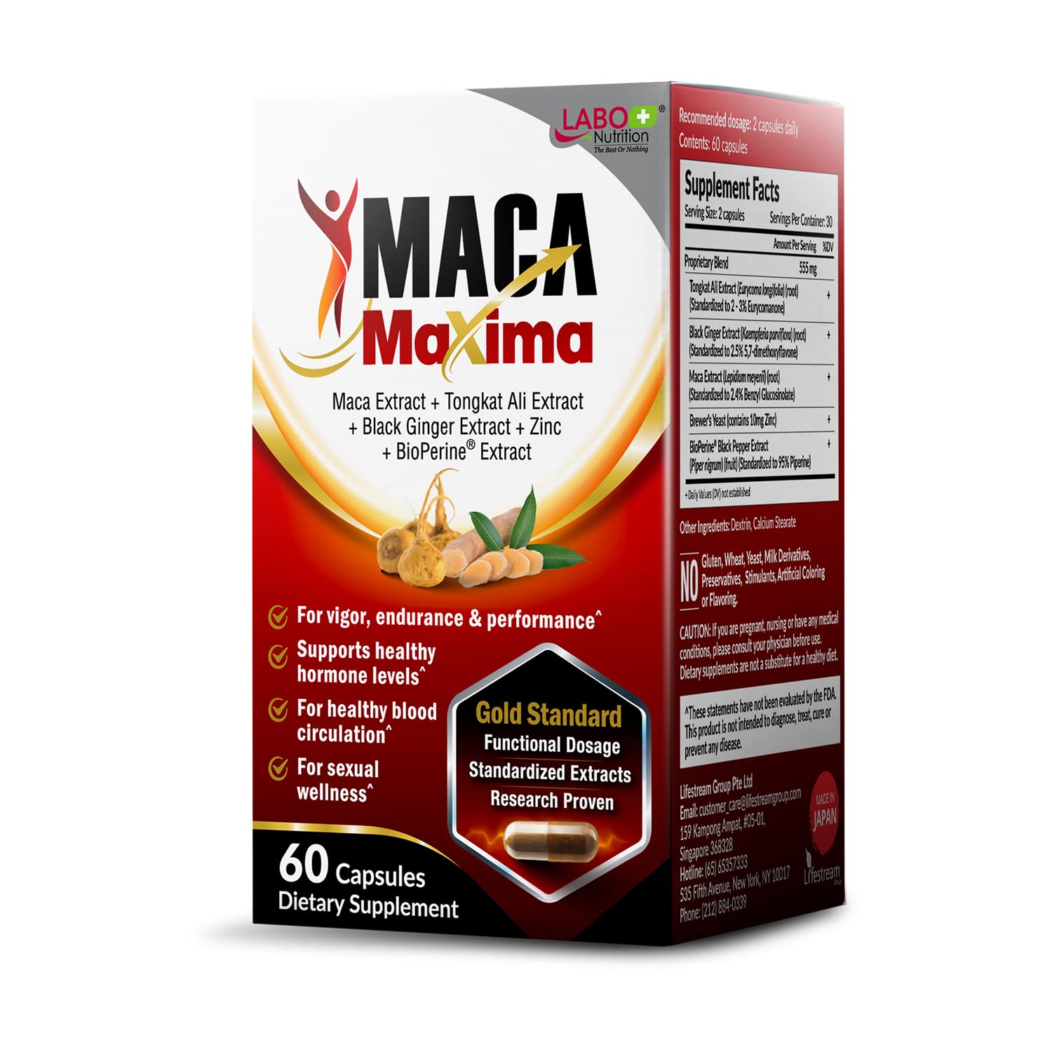 LABO Nutrition MacaMaxima 5 in 1 Supplement