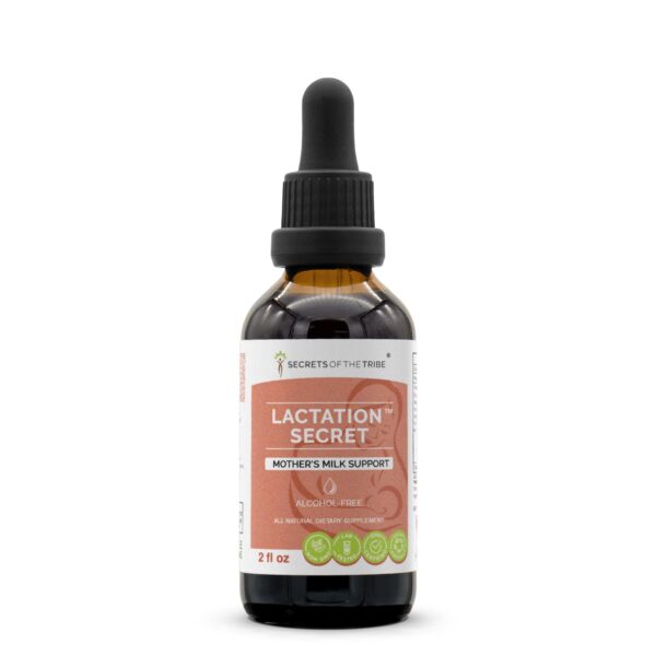 Lactation Secret extracto sin alcohol 2 oz botella frontal