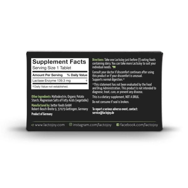 Frasco de lactasa con tapón