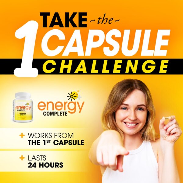 Lado del envase del suplemento vegano Energy Complete