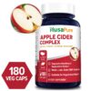Lado del frasco suplemento vinagre de manzana 1500mg NusaPure