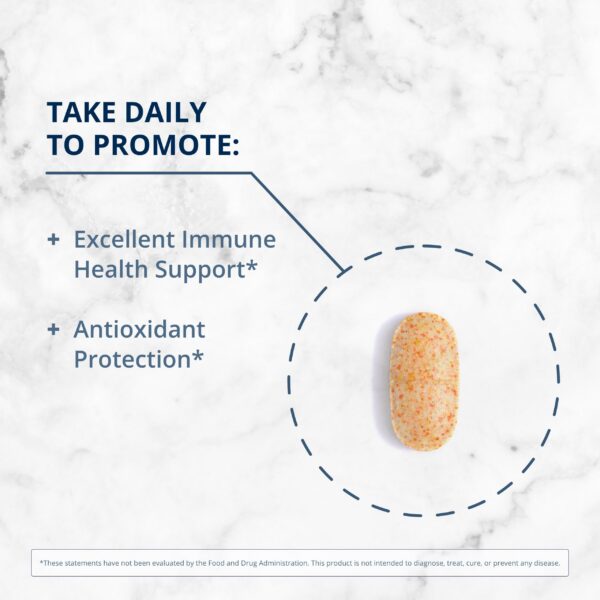 Lado del paquete Metagenics Ultra Potent-C vitamina C