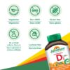 Lado del paquete vitaminas Jamieson D3 masticables naranja
