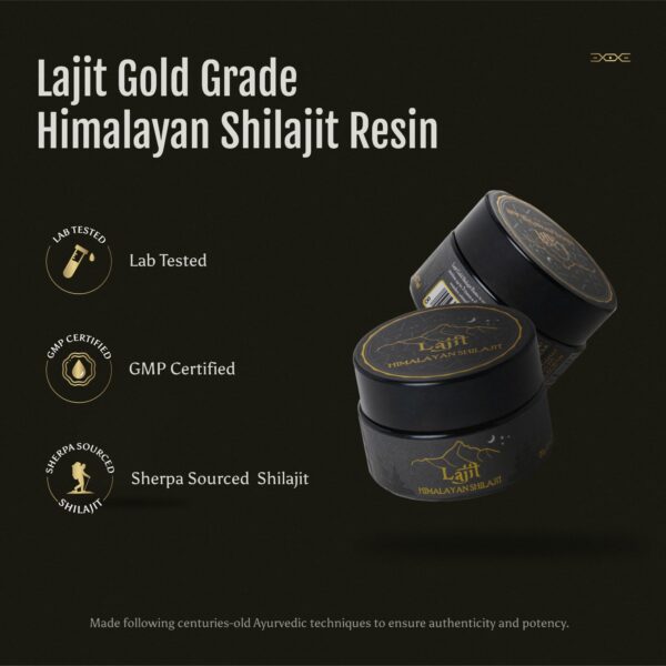 Resina Shilajit pura grado oro textura cercana