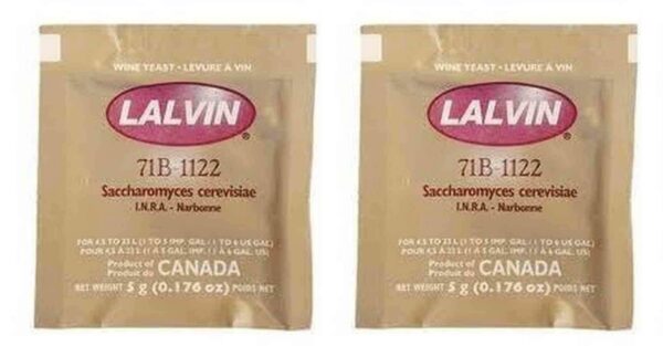 Lalvin 71B-1122 Levadura para vino - frente