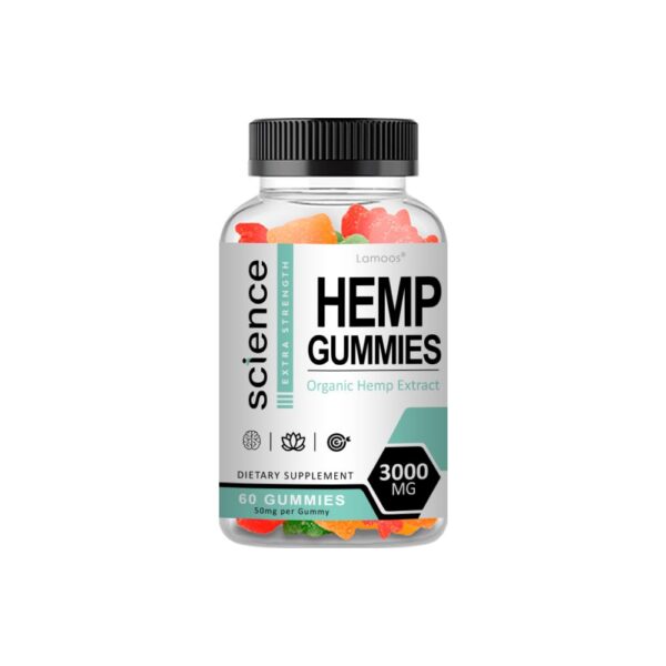 Gomitas Science Hemp de Lamoos frasco de 60 gomitas