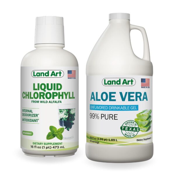 Land Art gel bebible puro de aloe vera botella grande