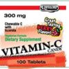 Paquete de 100 tabletas masticables vitamina C Landau