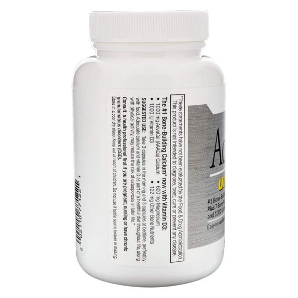 Frente de empaque mostrando calcio y D3