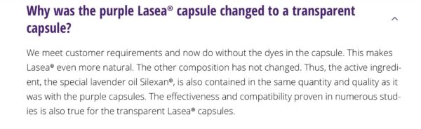 Lasea suplemento natural antiestrés hecho en Alemania