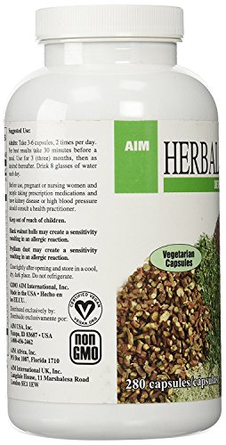 Lata AIM Herbal Fiberblend sabor frambuesa y sin sabor
