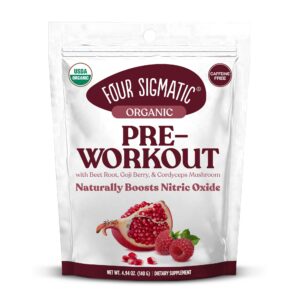 Lata de polvo Perform super de Four Sigmatic con antioxidantes