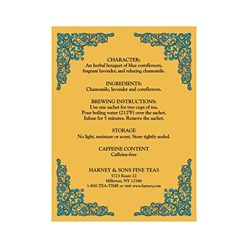 Version 1.0.0 Lata té Yellow and Blue Harney & Sons 80 bolsitas total