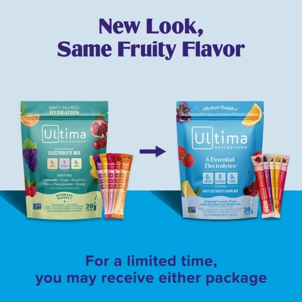 Lado del empaque de Ultima Replenisher