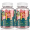 Lazpowfi Biotin Gummies frambuesa frasco