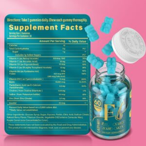 Suplemento Lazpowfi biotina para fortalecer cabello y uñas