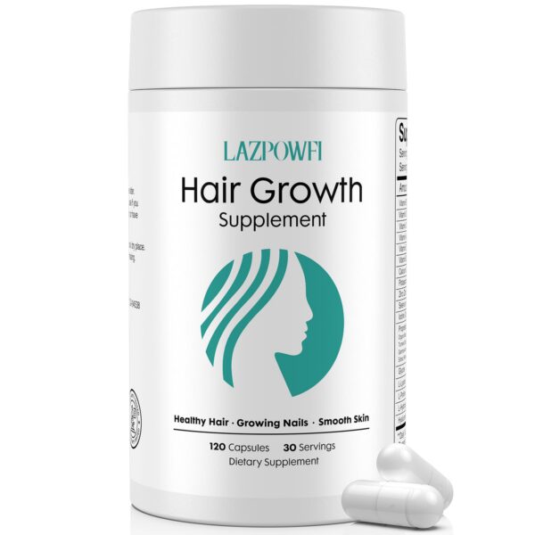 Frente de frasco Lazpowfi Hair Growth