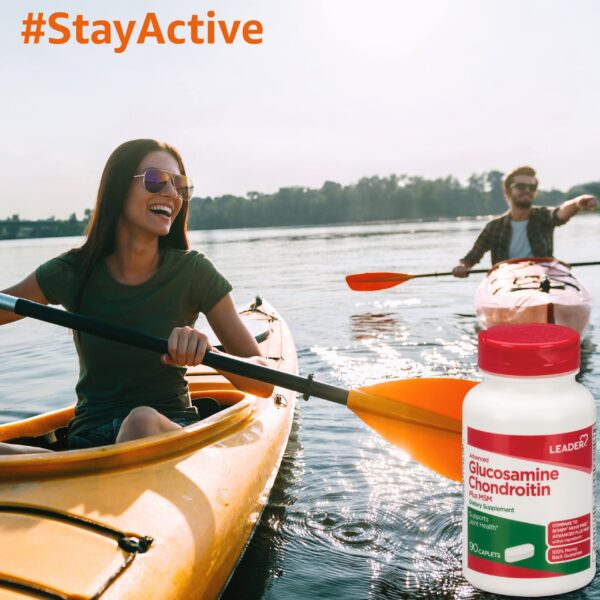 Etiqueta frontal de Leader Advanced Glucosamina Condroitina MSM