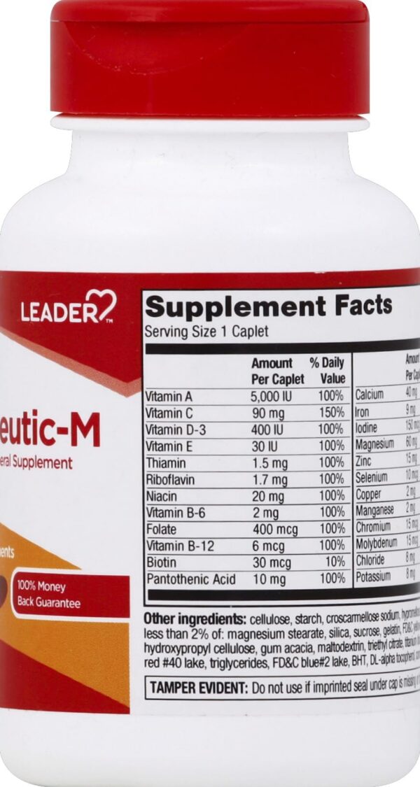 Cercanía de tabletas Leader Therapeutic-M multivitamínicas