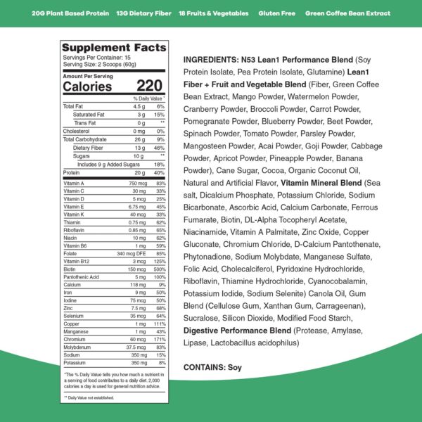 Batido Lean1 chocolate