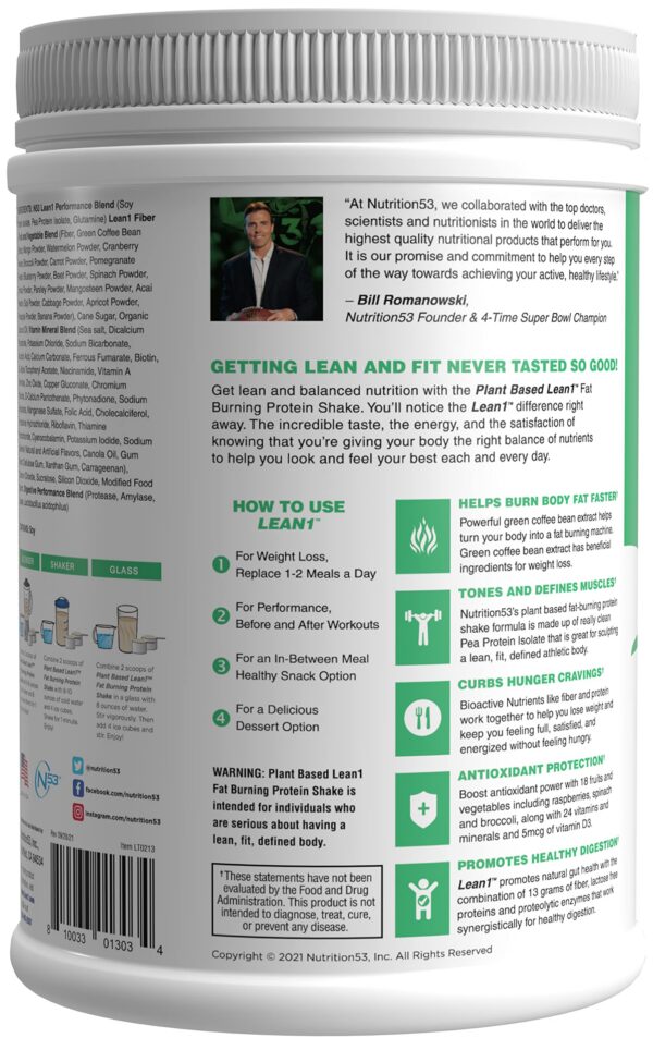Proteína vegetal Lean1 envase