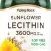 Cápsulas blandas Lecitina de girasol 3600 mg frasco
