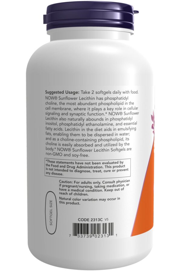 Version 1.0.0 Detalle de cápsulas softgel de lecitina de girasol