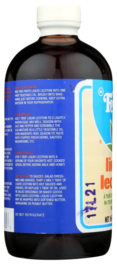 Lecitina líquida Fearn etiqueta