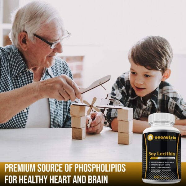 Frente de empaque Lecitina de Soja 1200 mg