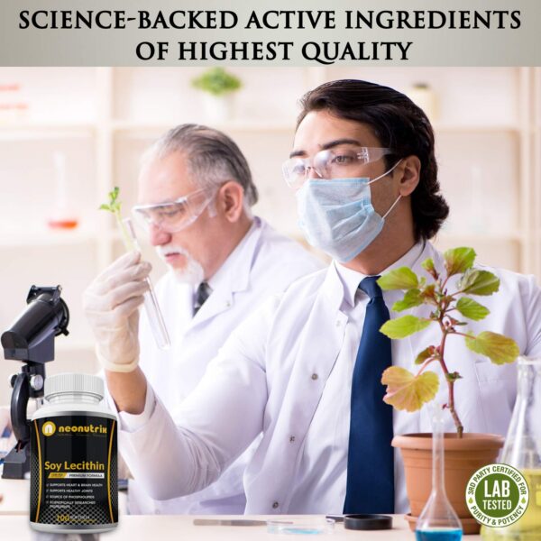 Frasco y etiqueta Lecitina Soja 1200 mg