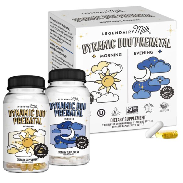 Legendairy Milk Dynamic Duo cápsulas prenatales para mujeres