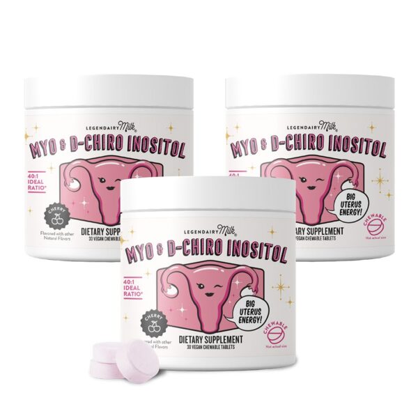 Legendairy Milk Pure Inositol Chewables etiqueta frontal