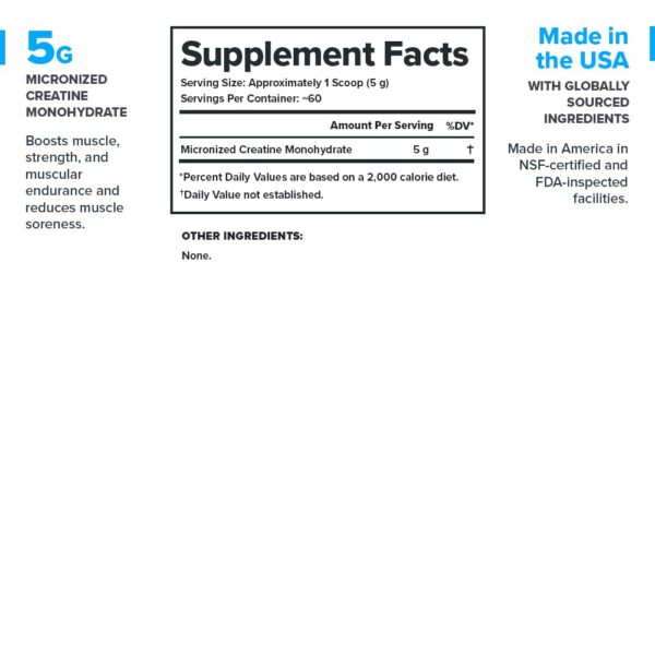 Version 1.0.0 Creatina sin sabor en contenedor