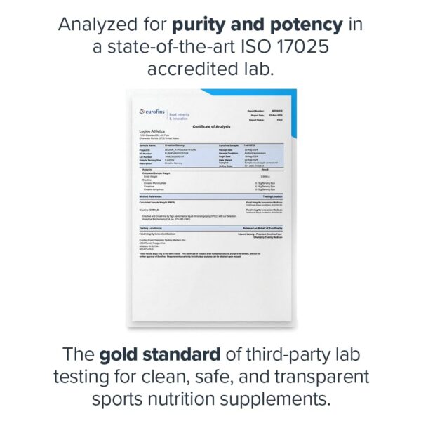 Sobre de distribución LEGION gomitas creatina limón