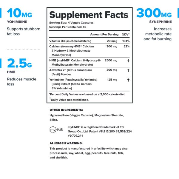 Etiqueta lateral con ingredientes