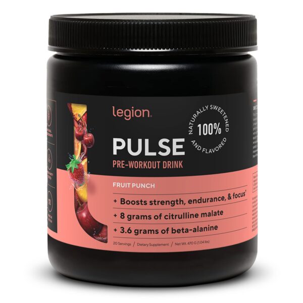 Frasco LEGION Pulse Pre-entreno frente