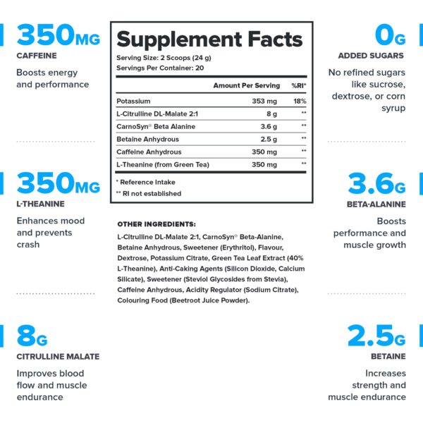 Etiqueta posterior LEGION Pulse Pre-entreno