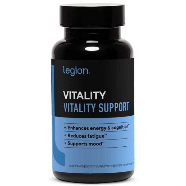 Version 1.0.0 LEGION Vitality botella y etiqueta frontal