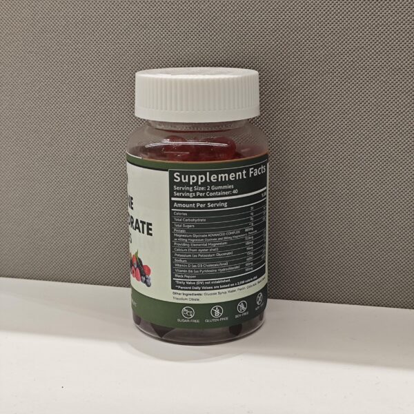 Version 1.0.0 Frasco de Gomitas Creatina Monohidratada LEHSIN con etiqueta