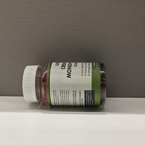 Version 1.0.0 Gomitas de creatina monohidratada LEHSIN color y forma