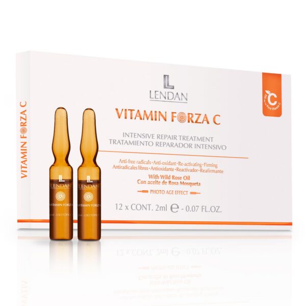 Frontal de la caja de ampollas LENDAN Vitamina C
