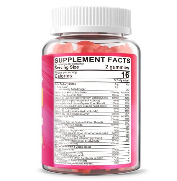 Frasco de gomitas multivitaminicas Lerinettia - frente