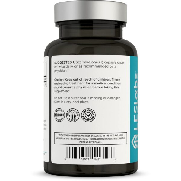 Vista lateral del frasco de Magnesium Citrate