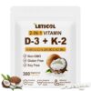 Frasco LETSCOL 2-en-1 D3 K2 cápsulas