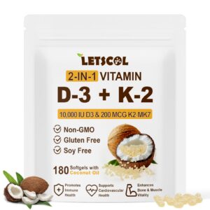 Version 1.0.0 Gel suave LETSCOL con D3 10000 UI y K2 MK7