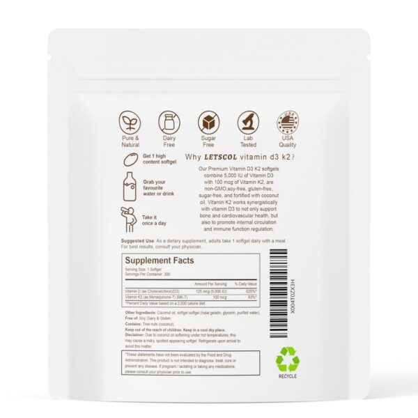 Version 1.0.0 Etiqueta LETSCOL D3 K2 2-en-1