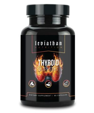 Frente del frasco Leviathan Thyroid Support